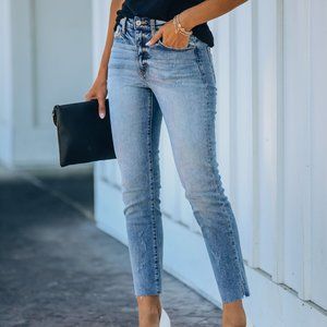 Vici Collection - MILLY HIGH RISE SPLIT ANKLE DENIM